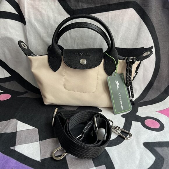 Le Pliage Energy S Recycled Canvas Cream Tote - Picture 1 of 5